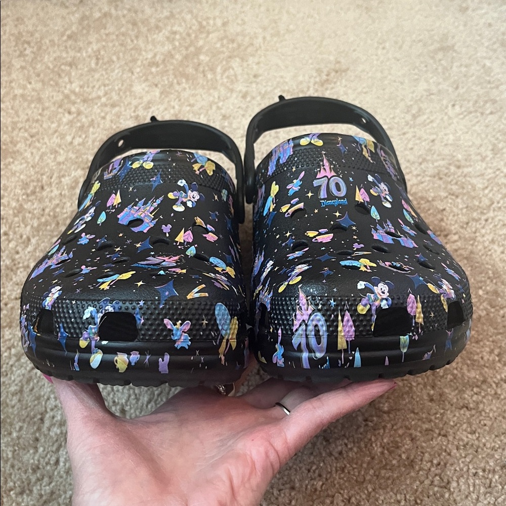 Disneyland 70th Anniversary Unisex Crocs M11 W13 - Picture 4 of 9
